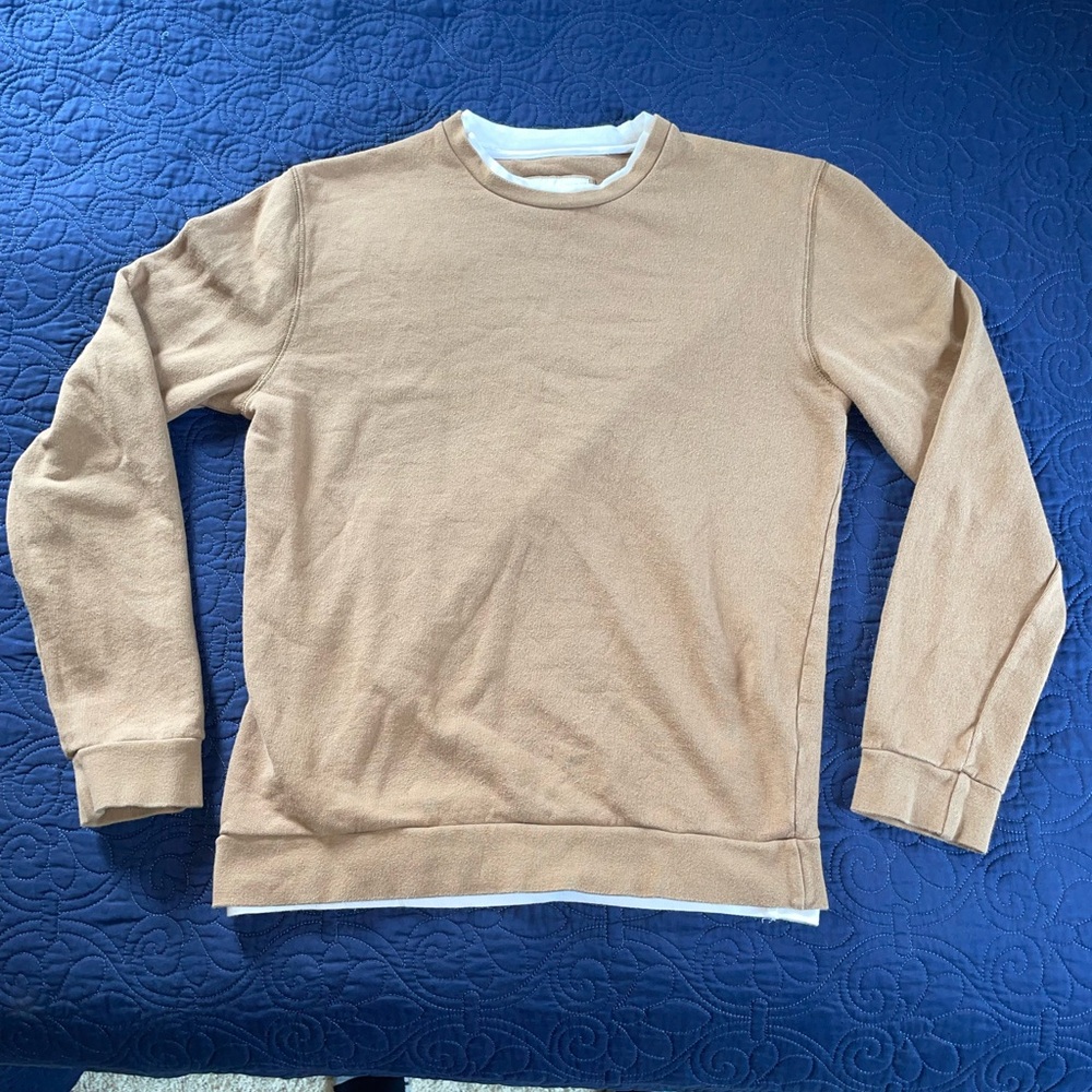 Denim & Flower Tan Crewneck